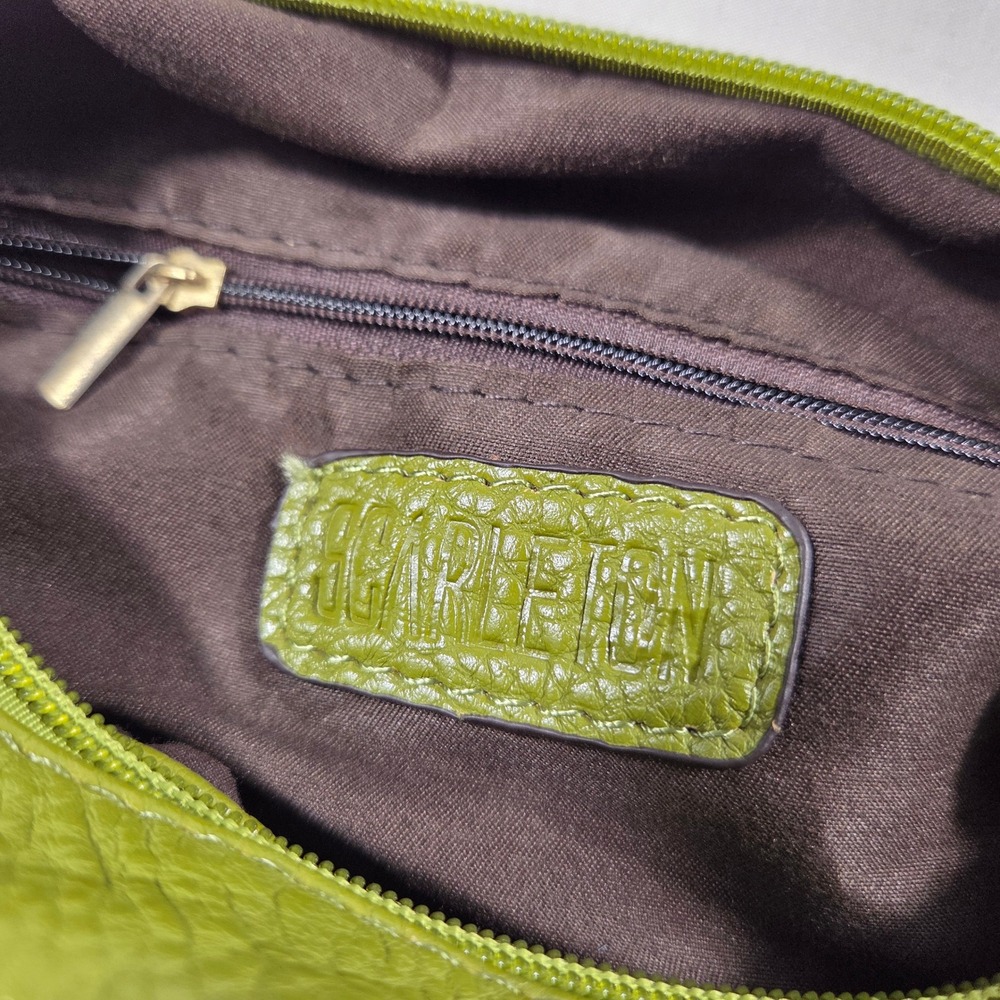 Scarleton Olive Green Pebbled Crossbody Bag Gold Tone Hardware - Picture 3 of 8